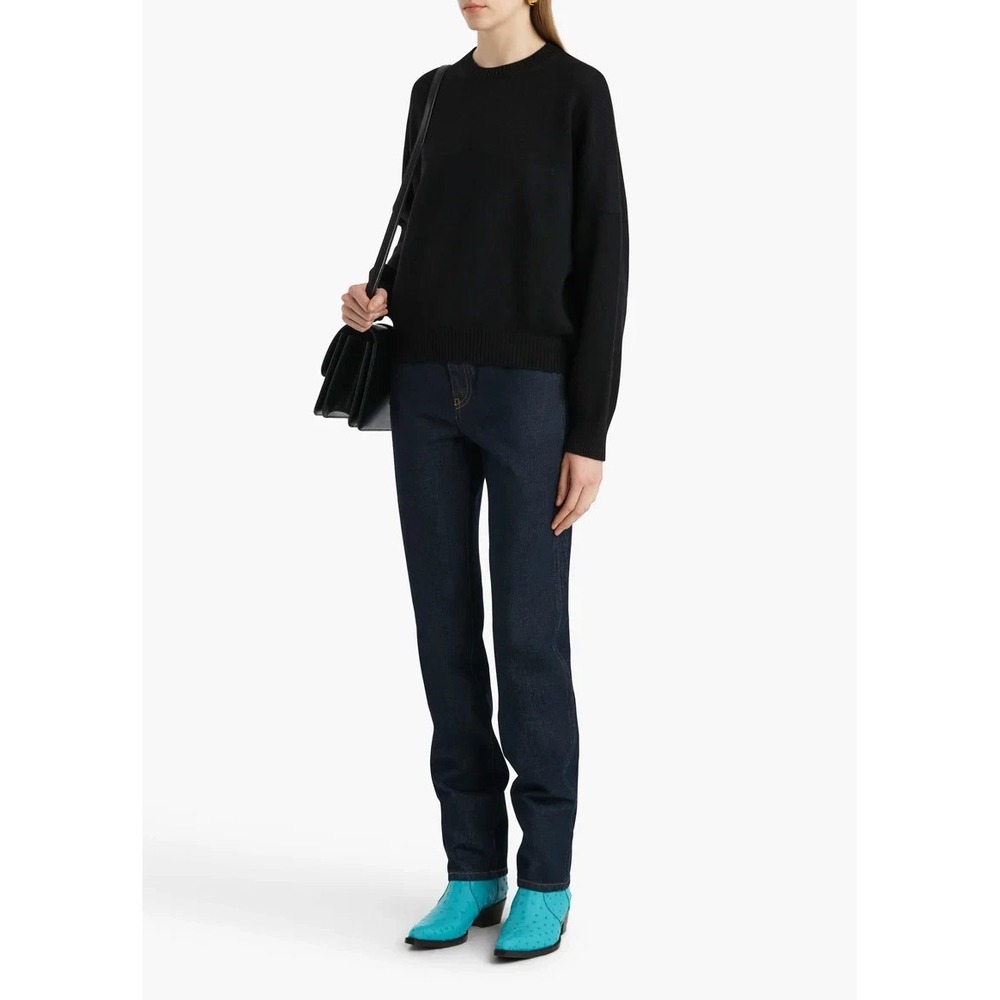 KHAITE Farley Straight Leg Jeans in Benson Women 26 Mid Rise Made in USA $620